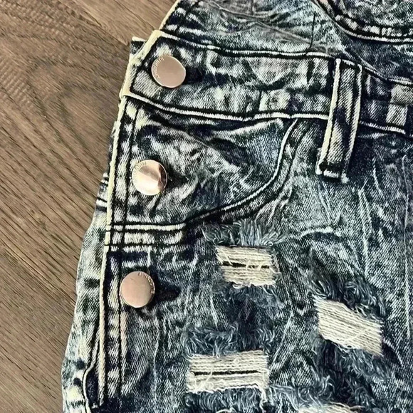 APHRODITE | Destroy wash ripped style overalls - Picture 7 of 11